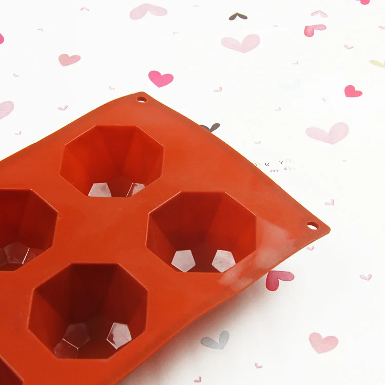 6 even gem mousse cake mold DIY baking mold creative French dessert mold Silicone handmade soap mold M033
6 even gem mousse cake mold DIY baking mold creative French dessert mold Silicone handmade soap mold M033