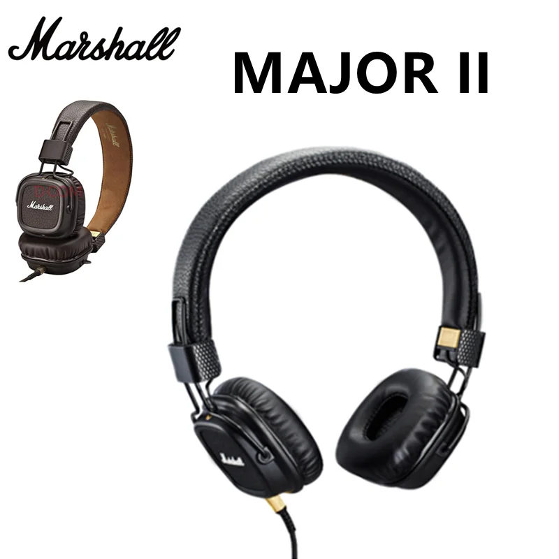 Marshall MAJOR II wired on-ear headphones classic retro headphones deep bass foldable sports games headphone for pop rock music
Marshall MAJOR II wired on-ear headphones classic retro headphones deep bass foldable sports games headphone for pop rock music