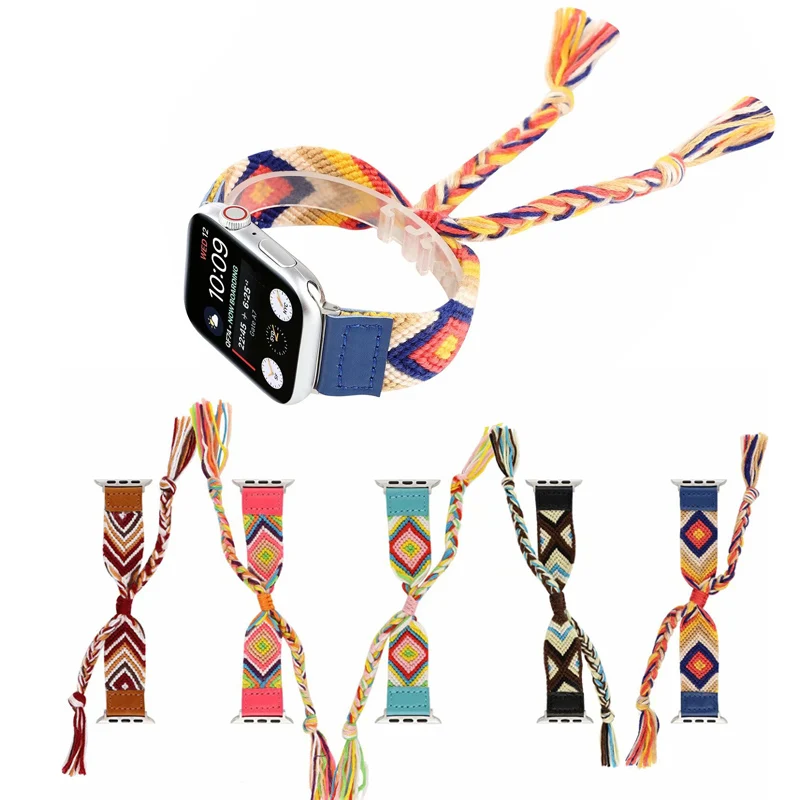 New woven Style strap for apple watch band 42mm 38mm & for apple watch sport loop 44mm 40mm Bracelet for iwatch series 5 4 3 2 1
New woven Style strap for apple watch band 42mm 38mm & for apple watch sport loop 44mm 40mm Bracelet for iwatch series 5 4 3 2 1