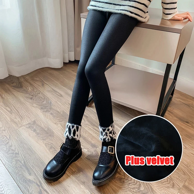 Children Fashion Black Pu Leather Leggings Autumn Winter Thicken Warm Skinny Trousers Comfortable Velvet Pants for Girls
Children Fashion Black Pu Leather Leggings Autumn Winter Thicken Warm Skinny Trousers Comfortable Velvet Pants for Girls