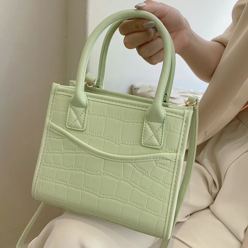 Stone Pattern PU Leather Handbags for Women Small Shoulder Crossbody Bags Designer Brand Trend Ladies Tote Bags Purse Green
Stone Pattern PU Leather Handbags for Women Small Shoulder Crossbody Bags Designer Brand Trend Ladies Tote Bags Purse Green