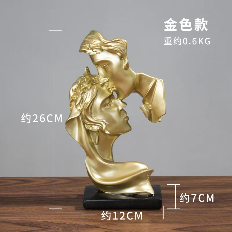Creative Lifestyle Resin Crafts Lovers Kiss Statue OrnamentRoom Decoration Display Figurines & Miniatures
Creative Lifestyle Resin Crafts Lovers Kiss Statue OrnamentRoom Decoration Display Figurines & Miniatures