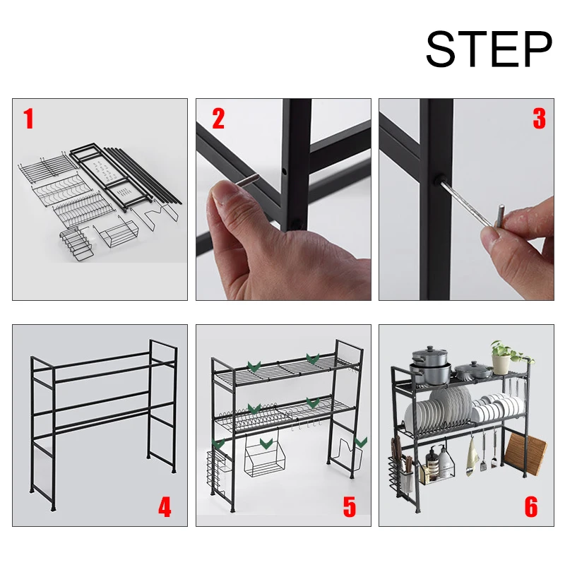 63CM/73CM/83CM Kitchen Shelf Dish Drying Rack Over Sink Utensils Holder Dish Draining Shelf Kitchen Storage Countertop Organizer
63CM/73CM/83CM Kitchen Shelf Dish Drying Rack Over Sink Utensils Holder Dish Draining Shelf Kitchen Storage Countertop Organizer