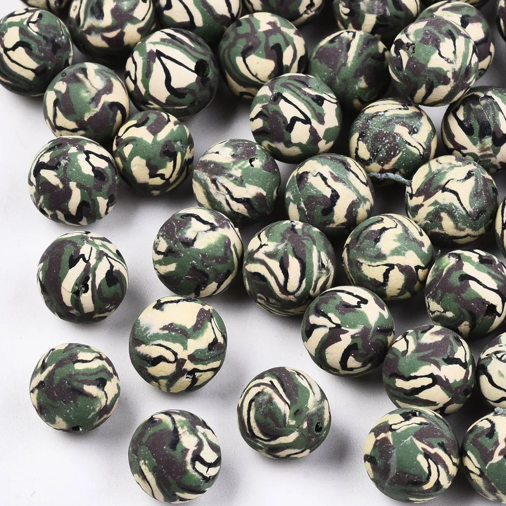 20pcs 8-9mm Camouflage Style Round Handmade Polymer Clay Beads for Jewelry Making Supplies DIY Bracelet Crafts Sea Green
20pcs 8-9mm Camouflage Style Round Handmade Polymer Clay Beads for Jewelry Making Supplies DIY Bracelet Crafts Sea Green