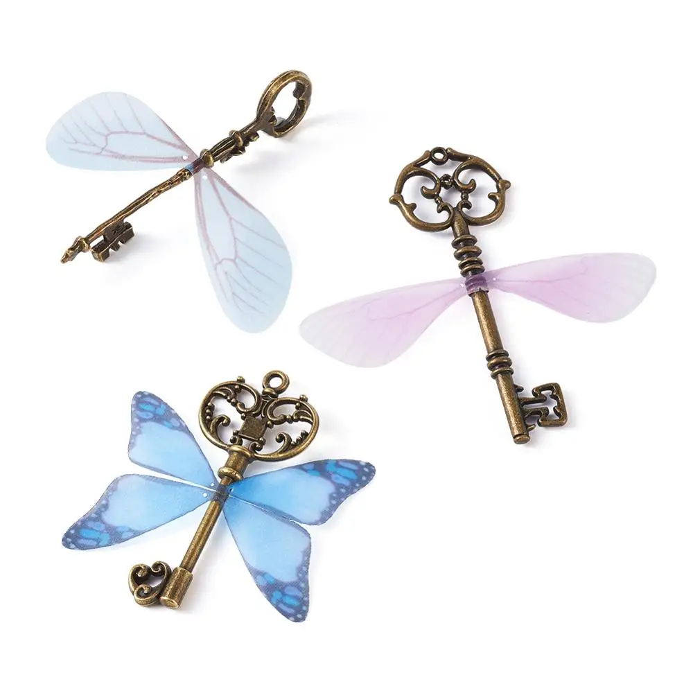 1Set Tibetan Style Alloy Key Big Pendants Butterfly Fibre Tulle Adhesive Tape Nylon Wire Scissors for Key Clasps Jewelry Making
1Set Tibetan Style Alloy Key Big Pendants Butterfly Fibre Tulle Adhesive Tape Nylon Wire Scissors for Key Clasps Jewelry Making
