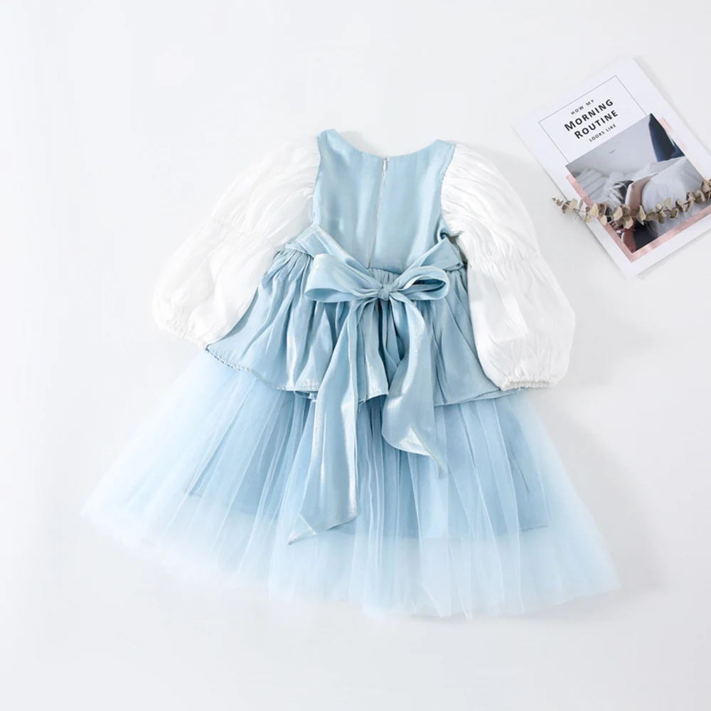 Sweet Girls Kids Princess Party Dress Spring Autumn Long Latern Sleeve Children Baby Mesh Ball Gown Dresses Vestidos S12074 
Sweet Girls Kids Princess Party Dress Spring Autumn Long Latern Sleeve Children Baby Mesh Ball Gown Dresses Vestidos S12074