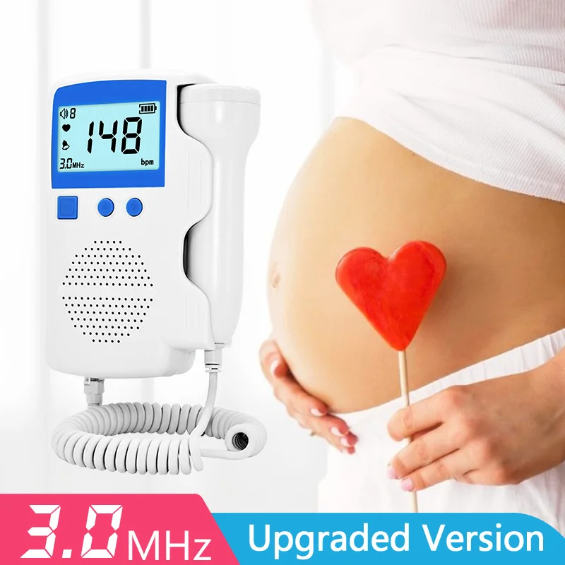Fetal Doppler 3MHz Prenatal Baby Monitor Feta Heart Rate Detector Household Sonar Doppler Stethoscope Pregnant Fetal Monitor
Fetal Doppler 3MHz Prenatal Baby Monitor Feta Heart Rate Detector Household Sonar Doppler Stethoscope Pregnant Fetal Monitor