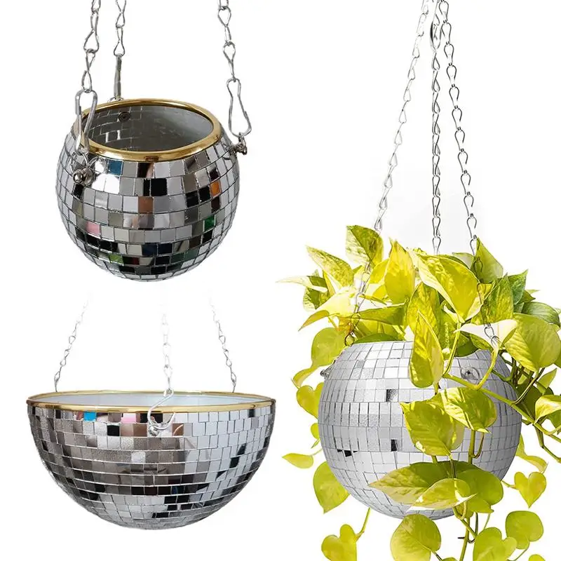 Hanging Pots Plant Hanger Disco Ball Hangers Planter Basket Flower Pot Plant Holder Garden Pots Planter Balcony Patio Decoration
Hanging Pots Plant Hanger Disco Ball Hangers Planter Basket Flower Pot Plant Holder Garden Pots Planter Balcony Patio Decoration