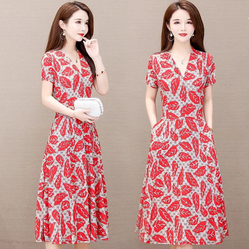 Summer new women's floral stretch dress size 3XL 4XL 5XL 6XL slim slim temperament over the knee fashion lace dress
Summer new women's floral stretch dress size 3XL 4XL 5XL 6XL slim slim temperament over the knee fashion lace dress