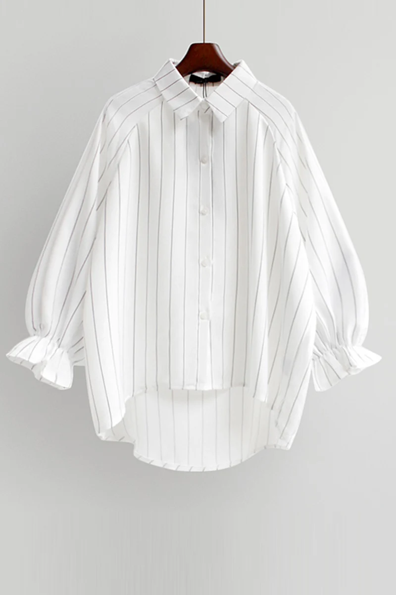 SuperAen New Spring 2021 Loose Short Chiffon Puff Sleeve Striped Jacket Thin Shirts Women
SuperAen New Spring 2021 Loose Short Chiffon Puff Sleeve Striped Jacket Thin Shirts Women