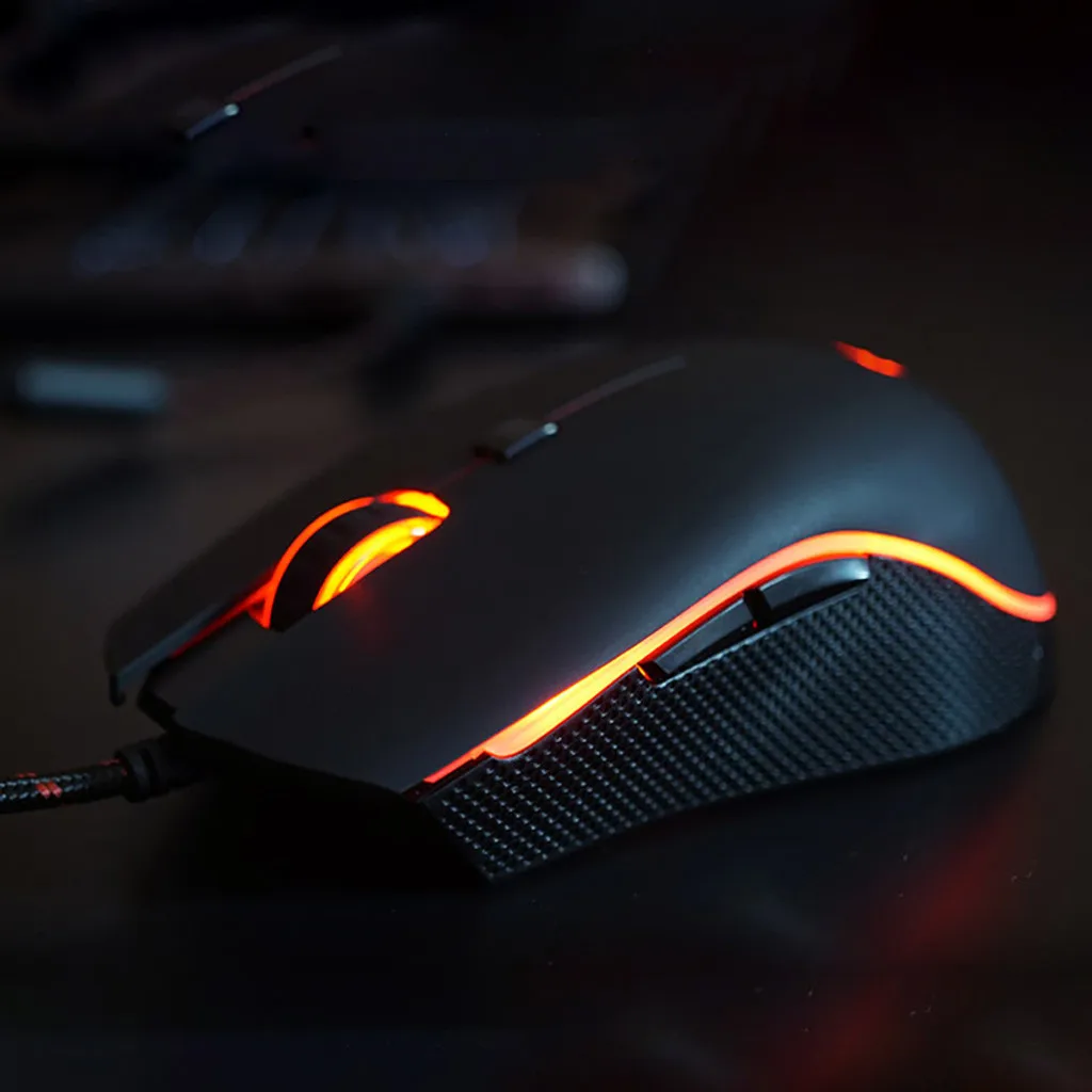 Прямая поставка V4 4000 DPI профессиональная Проводная игровая мышь RGB с подсветкой 6