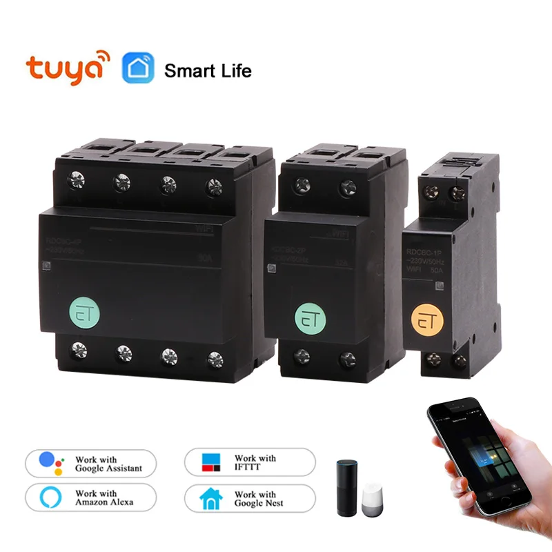 WiFi Circuit breaker Smart Timer Switch Remote control no distance limit compatiable with Alexa and google home for Smart Home
WiFi Circuit breaker Smart Timer Switch Remote control no distance limit compatiable with Alexa and google home for Smart Home