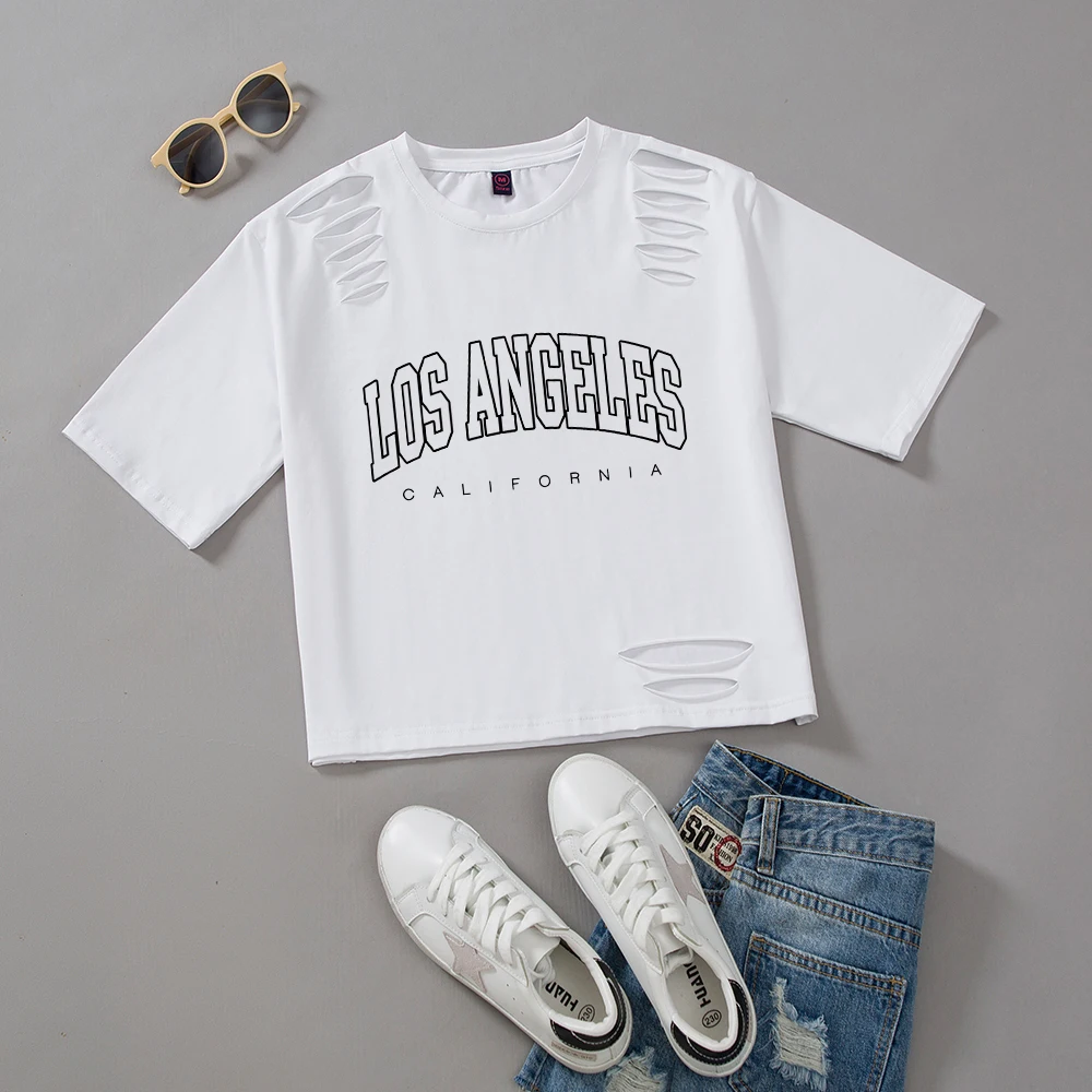 Летняя хлопковая черная укороченная футболка с надписью Калифорния в Лос-Анджелесе, женская футболка, женские мягкие футболки с коротким р... 
Летняя хлопковая черная укороченная футболка с надписью Калифорния в Лос-Анджелесе, женская футболка, женские мягкие футболки с коротким р...