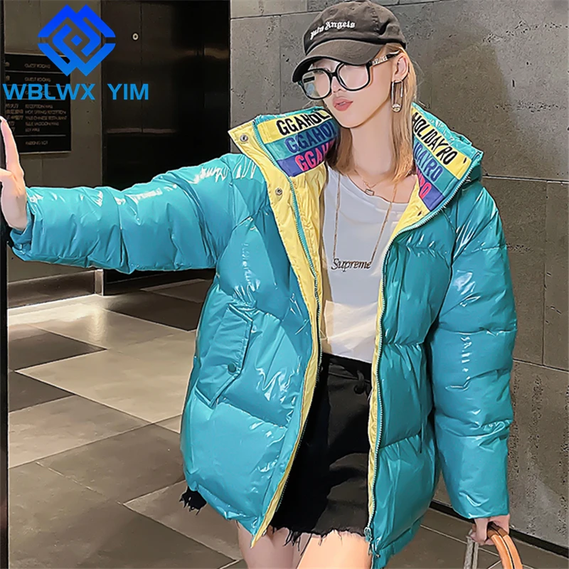 High Quality Down Jackets Women Zipper Fashion Letter Embroidery Hooded Cotton Coat Female Thick Warm Parkas Loose Winter Jacket
High Quality Down Jackets Women Zipper Fashion Letter Embroidery Hooded Cotton Coat Female Thick Warm Parkas Loose Winter Jacket