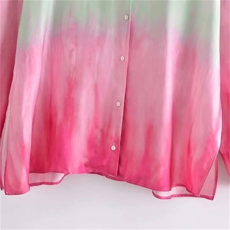 MESTTRAF Women 2021 Fashion Tie-Dye Print Loose Cozy Blouses Vintage Long Sleeve Button-up Female Shirts Streetwear
MESTTRAF Women 2021 Fashion Tie-Dye Print Loose Cozy Blouses Vintage Long Sleeve Button-up Female Shirts Streetwear