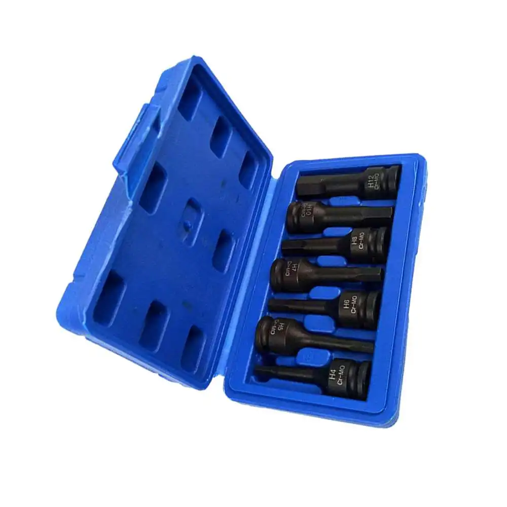 7pcs 3/8 Pneumatic Sleeve Adapter Head Adapter Hex Socket Reducer Pneumatic Pressure Batching Sleeve Combination Set 
7pcs 3/8 Pneumatic Sleeve Adapter Head Adapter Hex Socket Reducer Pneumatic Pressure Batching Sleeve Combination Set