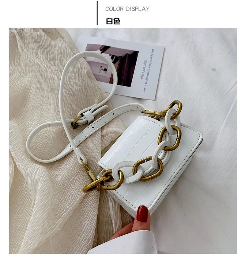 2021 New Crocodile Pattern Fashion Korean Min Women's Bag Messenger Bag Single Shoulder Small Square Bag
2021 New Crocodile Pattern Fashion Korean Min Women's Bag Messenger Bag Single Shoulder Small Square Bag