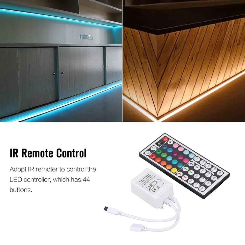 IR Wireless Music Remote Control RGBW Controller Dimmer LED Lights Controller for 5050 3528 5630 RGB LED Strip Light
IR Wireless Music Remote Control RGBW Controller Dimmer LED Lights Controller for 5050 3528 5630 RGB LED Strip Light