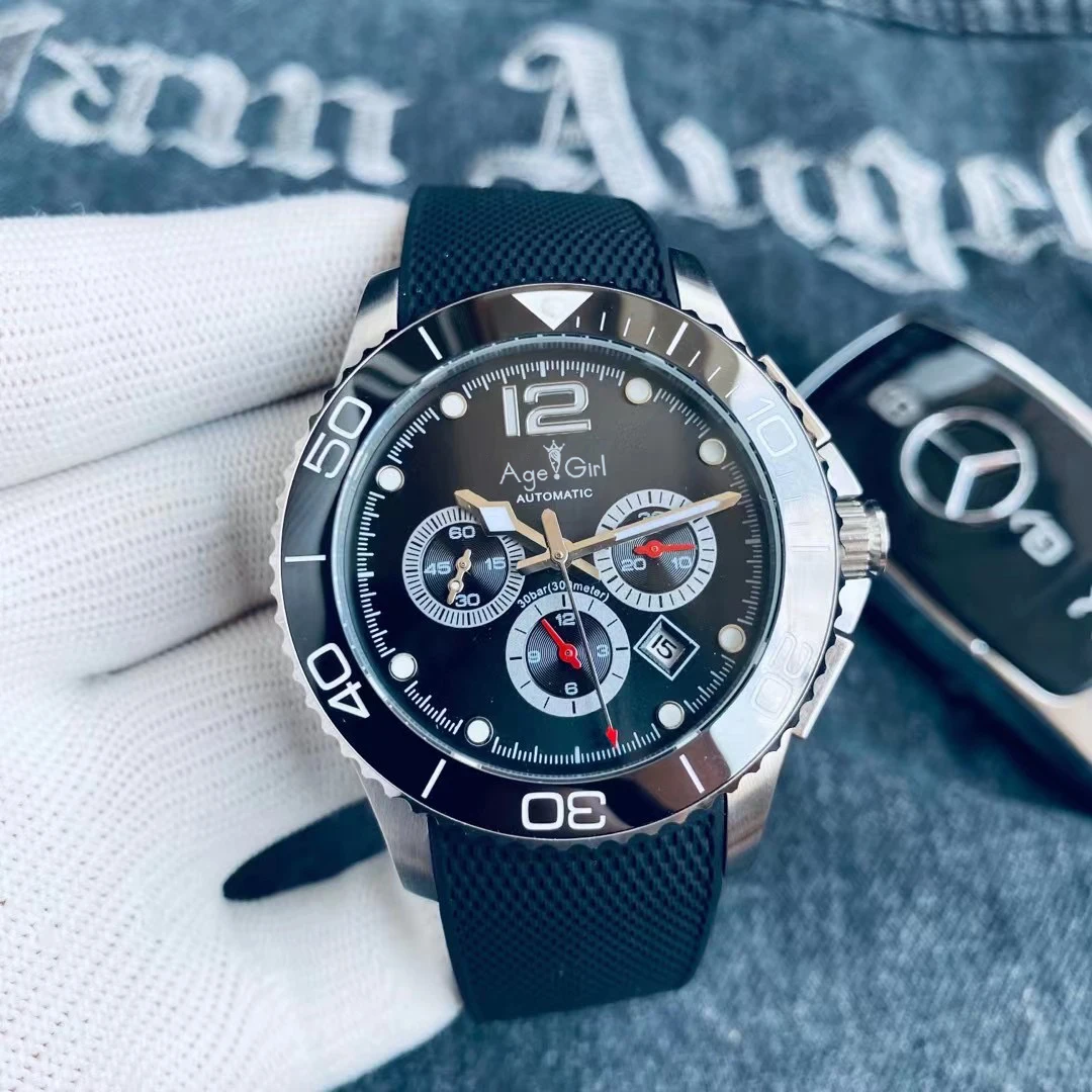 Luxury New Mens Automatic Mechanical Watch Green Canvas Rubber Blue Ceramic Bezel Stainless Steel Sapphire Glass Gent's Watches
Luxury New Mens Automatic Mechanical Watch Green Canvas Rubber Blue Ceramic Bezel Stainless Steel Sapphire Glass Gent's Watches