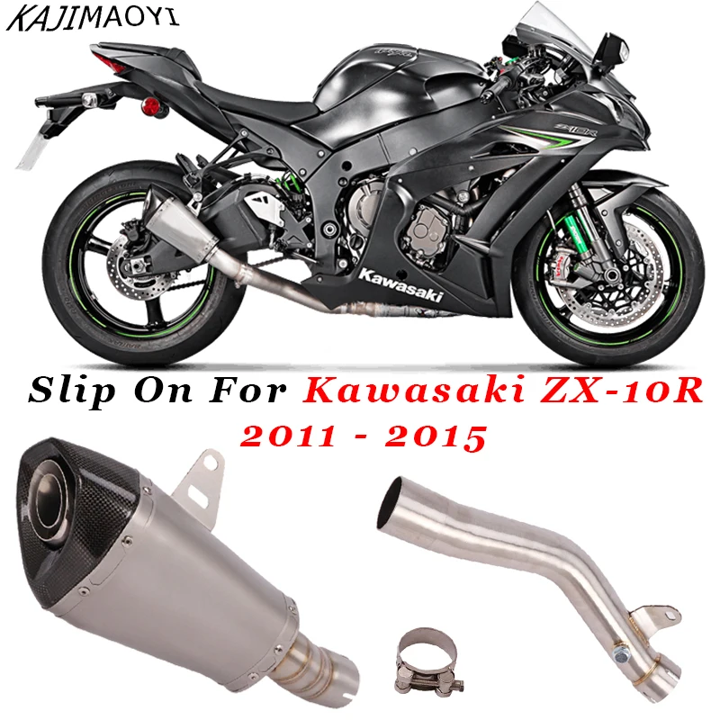 Motorcycle Exhaust Escape Slip On For Kawaski ZX-10R ZX10R Modified Cat Delete Middle Link Pipe Carbon Fiber Muffler DB Killer
Motorcycle Exhaust Escape Slip On For Kawaski ZX-10R ZX10R Modified Cat Delete Middle Link Pipe Carbon Fiber Muffler DB Killer