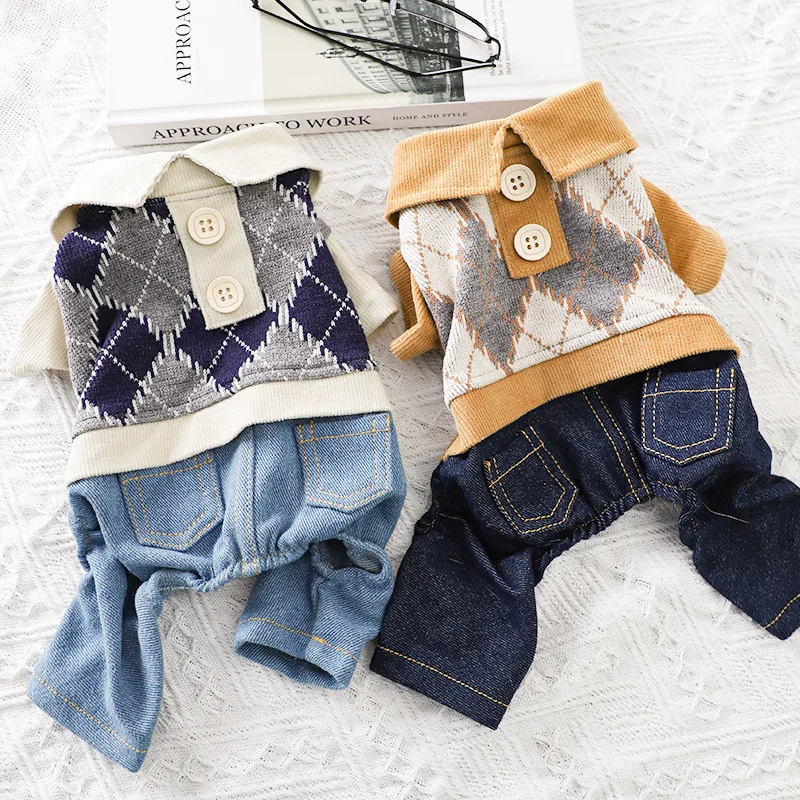 Shirts Four Legged Dog Clothes Jumpsuits for Dogs Clothing Pet Outfits Cute Autumn Winter Yorkies Print Blue Boy Ropa Para Perro
Shirts Four Legged Dog Clothes Jumpsuits for Dogs Clothing Pet Outfits Cute Autumn Winter Yorkies Print Blue Boy Ropa Para Perro