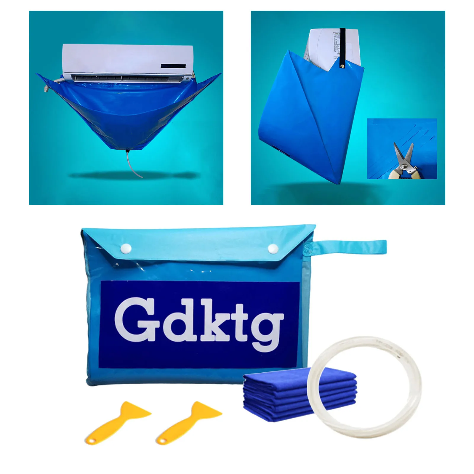 Air Conditioner Cleaning Cover Waterproof Cover with Water Pipe Towel Small Scraper for 1-1.5P Air Conditioner
Air Conditioner Cleaning Cover Waterproof Cover with Water Pipe Towel Small Scraper for 1-1.5P Air Conditioner