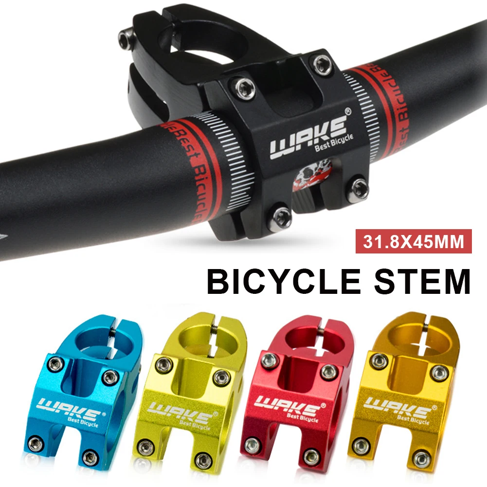 MTB Bike Stem 31.8x45mm Short Handlebar Stem Aluminum Alloy Bicycle Bridge Racing Downhill Stem for 31.8mm Handlebar
MTB Bike Stem 31.8x45mm Short Handlebar Stem Aluminum Alloy Bicycle Bridge Racing Downhill Stem for 31.8mm Handlebar