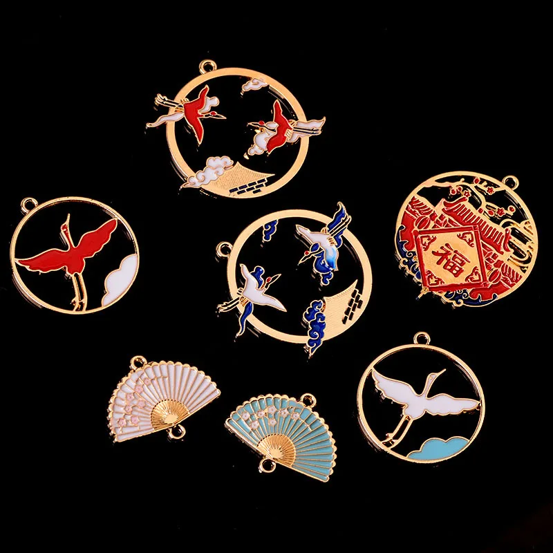 10pcs Chinese Style Red Color Fan Crane Findings Charm For DIY Craft Jewelry Making Earrings Necklace Pendant
10pcs Chinese Style Red Color Fan Crane Findings Charm For DIY Craft Jewelry Making Earrings Necklace Pendant