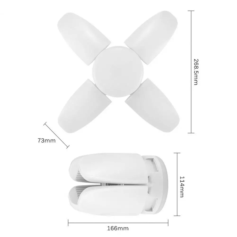 1pcs Foldable Garage Light LED Lamp E27 Bulb Led Light Bulb Fan Blade Light lighting for Living Room Garage Light Power Saving
1pcs Foldable Garage Light LED Lamp E27 Bulb Led Light Bulb Fan Blade Light lighting for Living Room Garage Light Power Saving