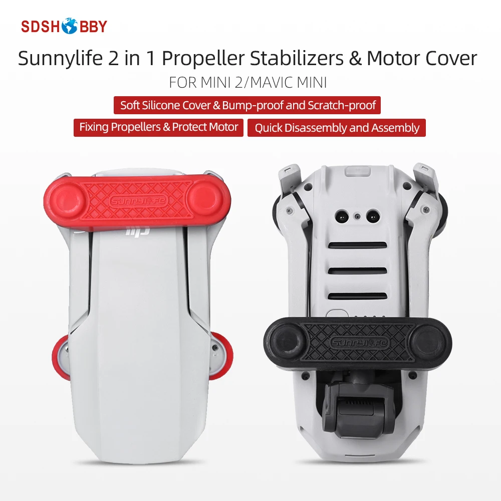 Sunnylife 2 in 1 Propeller Stabilizers Motor Cover Soft Silicone Propellers Motor Protector for Mini 2/Mavic Mini
Sunnylife 2 in 1 Propeller Stabilizers Motor Cover Soft Silicone Propellers Motor Protector for Mini 2/Mavic Mini