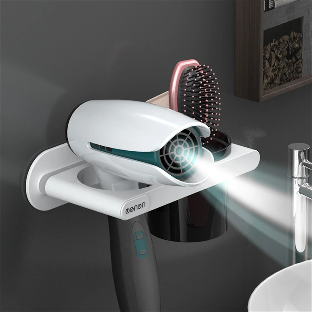 Wall Mounted Hair Dryer Holder Self-Adhesive Hair dryer Rack Punch-Free Bathroom Supplies Shelf Organizer L1
Wall Mounted Hair Dryer Holder Self-Adhesive Hair dryer Rack Punch-Free Bathroom Supplies Shelf Organizer L1