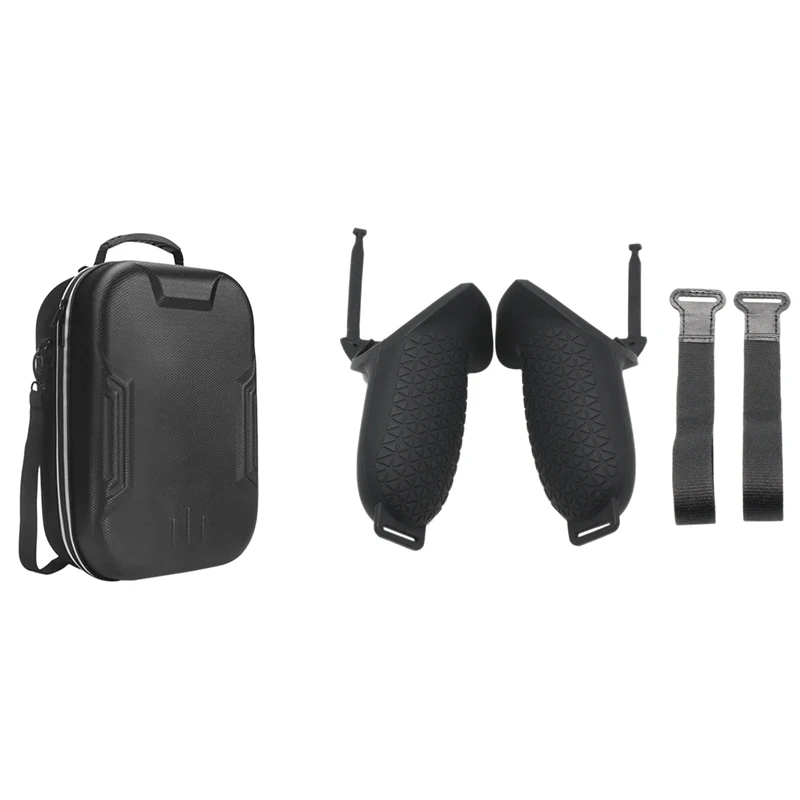 Protection Cover+Wristband For Oculus Quest 2 VR (Black) & Case Zippered Carrying Pouch Bag Handle For HTC Vive Cosmos
Protection Cover+Wristband For Oculus Quest 2 VR (Black) & Case Zippered Carrying Pouch Bag Handle For HTC Vive Cosmos