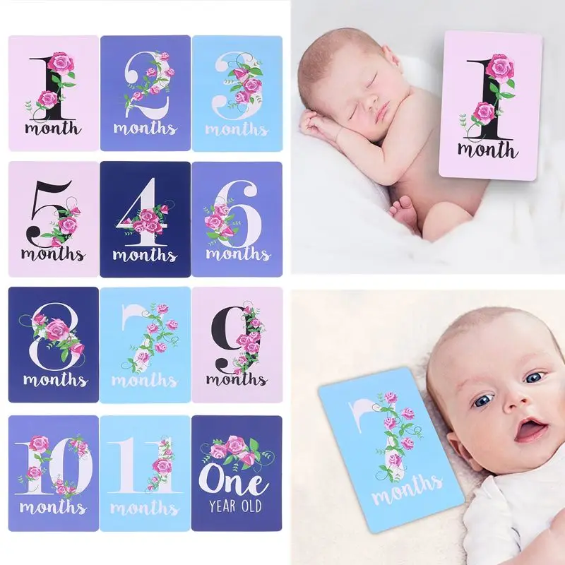 

Детские фотокарты Milestone-набор из 12 фотокарт для захвата первого ребенка в памятные моменты