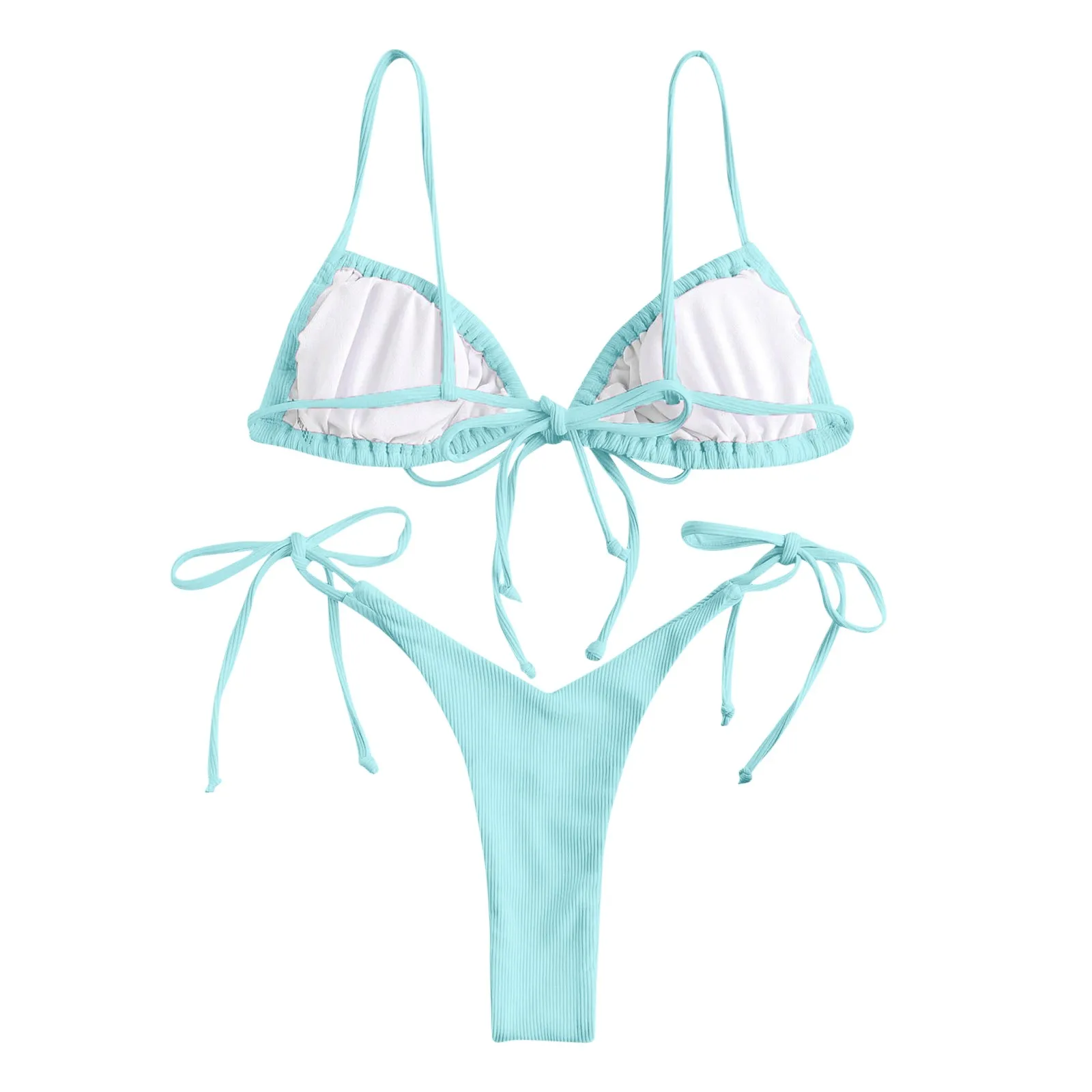 Women Swimsuit Sexy Sling Color Block Bikini Swimsuit Bikini Print Set Bathing Suit Stitching Color Filled Bra Swimwear Beachwea
Women Swimsuit Sexy Sling Color Block Bikini Swimsuit Bikini Print Set Bathing Suit Stitching Color Filled Bra Swimwear Beachwea