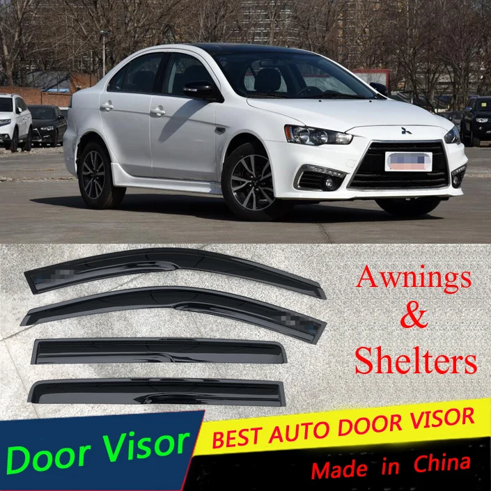 For Mitsubishi LANCER 2010-2016 Car Window Visor Moulding Awnings Vent Shades Sun Rain Deflector Guard Car Awnings 4PCS
For Mitsubishi LANCER 2010-2016 Car Window Visor Moulding Awnings Vent Shades Sun Rain Deflector Guard Car Awnings 4PCS