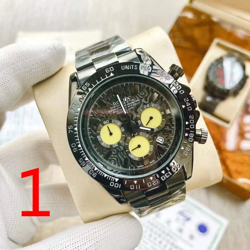 Fashion Men's Luxury Designer Mechanical Watch Classic Black Watch Steel Band Calendar Business Brand Watch Men's Gift 069
Fashion Men's Luxury Designer Mechanical Watch Classic Black Watch Steel Band Calendar Business Brand Watch Men's Gift 069
