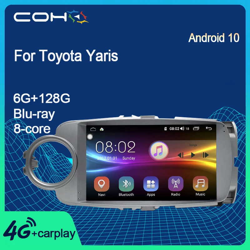 COHO для Toyota Yaris навигатор Android 10 Octa-core RAM8G ROM256G QLED разрешение 1280*720 Gps Автомобильный мультимедийный радиоприемник стерео
COHO для Toyota Yaris навигатор Android 10 Octa-core RAM8G ROM256G QLED разрешение 1280*720 Gps Автомобильный мультимедийный радиоприемник стерео