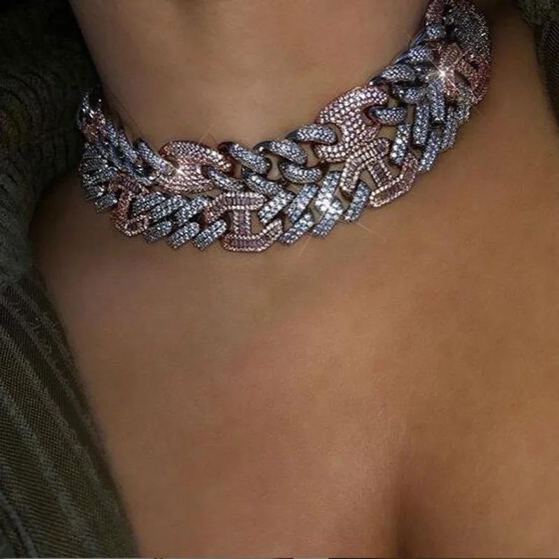 Новый 15 мм Ширина Bling 5A CZ кубинской цепочка колье-чокер Цепочки и ожерелья льдом в стиле «хип-хоп» Большой Коренастый Для женщин мужчин Two Tone ...
Новый 15 мм Ширина Bling 5A CZ кубинской цепочка колье-чокер Цепочки и ожерелья льдом в стиле «хип-хоп» Большой Коренастый Для женщин мужчин Two Tone ...
