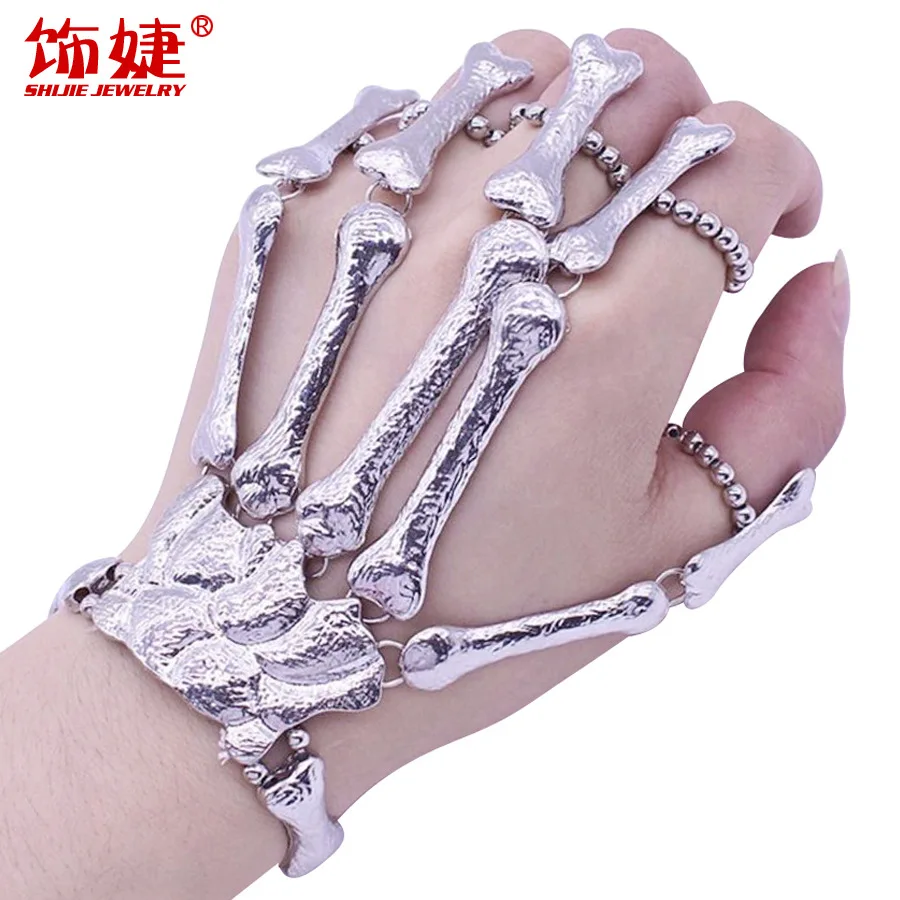 European and American Fashion Creative Skeleton Skeleton Ghost Claw Finger Bracelet Halloween Ghost Festival Masquerade G5
European and American Fashion Creative Skeleton Skeleton Ghost Claw Finger Bracelet Halloween Ghost Festival Masquerade G5