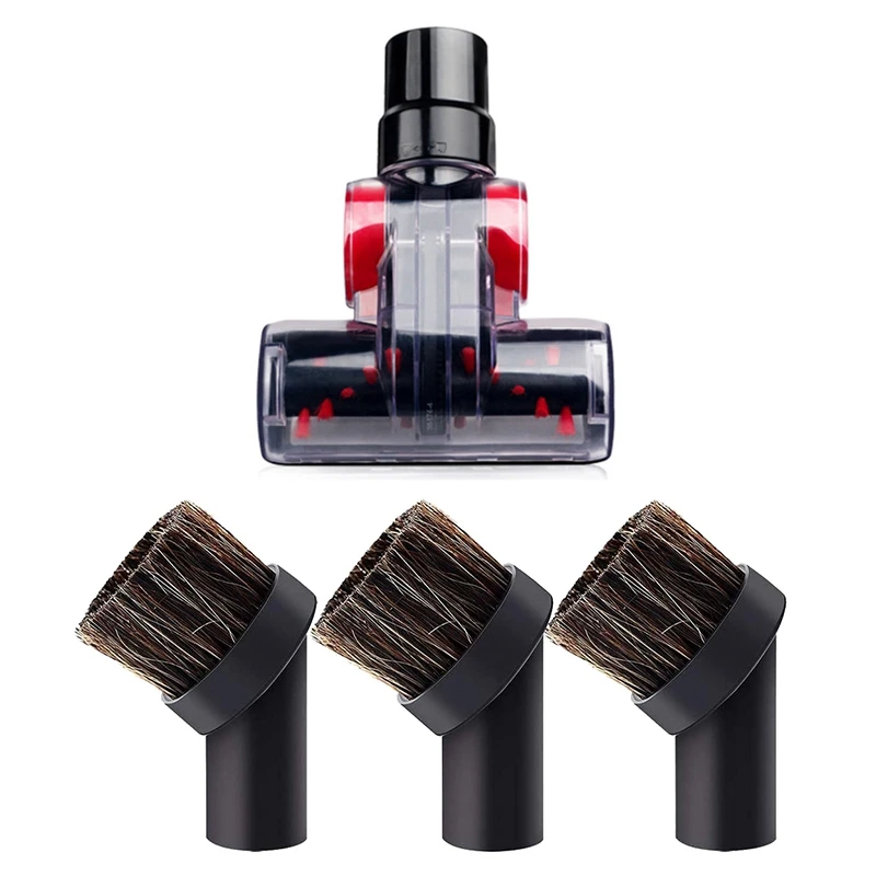 Replacement Dust Removal Swivel Turbo Brush Adaptor Convertor With 3PCS Soft Horsehair Bristle Dusting Brush
Replacement Dust Removal Swivel Turbo Brush Adaptor Convertor With 3PCS Soft Horsehair Bristle Dusting Brush