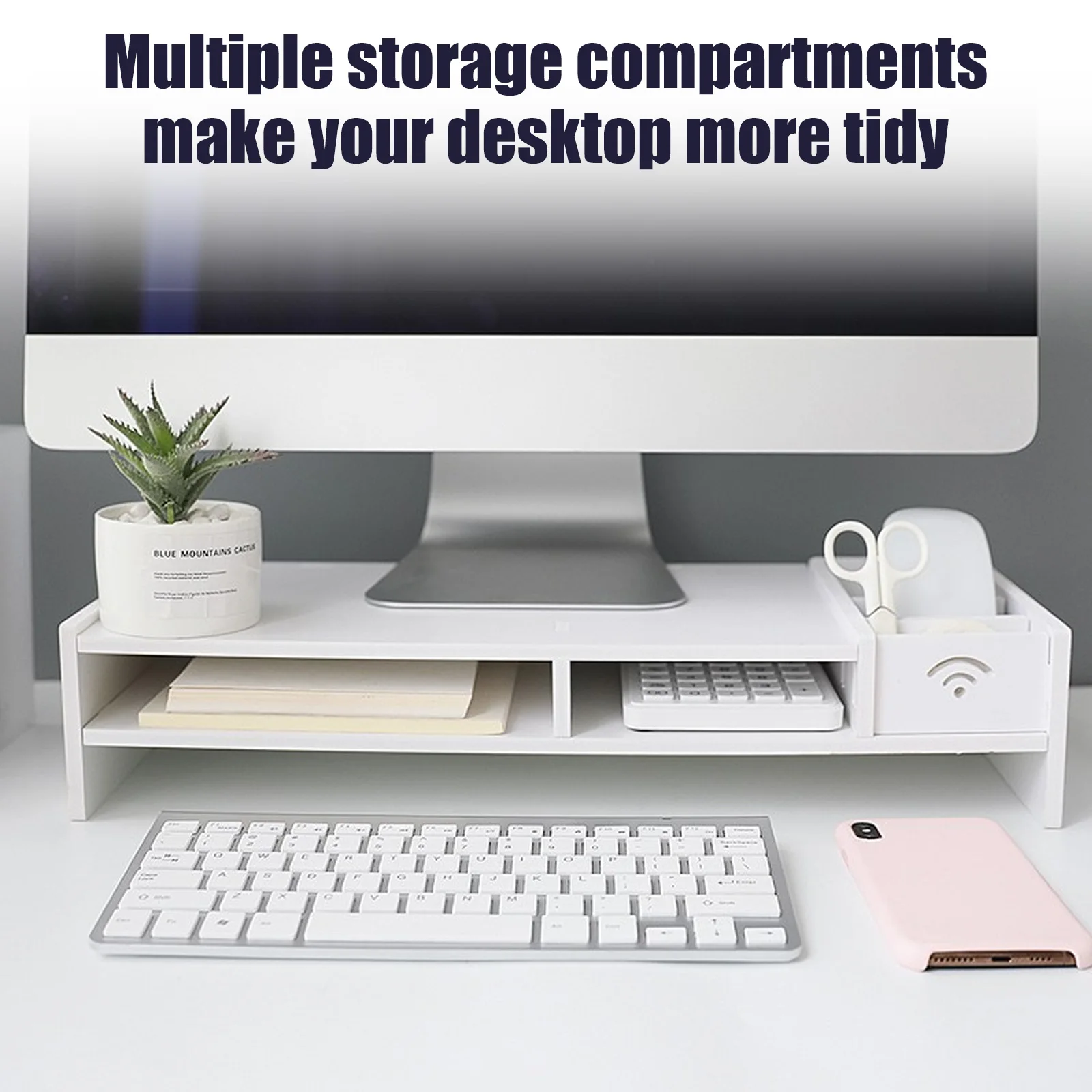 Besegad PC Computer Monitor Stand Riser Laptop Holder Wooden Desk Organizer Shelf Easy Assemble for Home School Office Desktop
Besegad PC Computer Monitor Stand Riser Laptop Holder Wooden Desk Organizer Shelf Easy Assemble for Home School Office Desktop