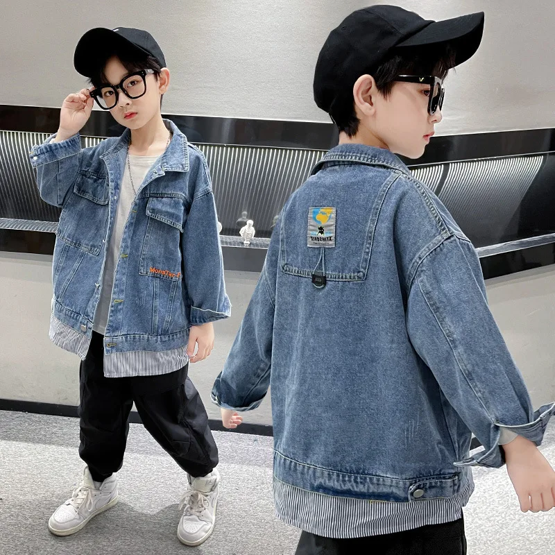 2021 Denim Jacket For Boys Fashion Coats Children Clothing Spring Autumn Baby Boy Clothes Outerwear Print Jean Jacket Coat 8 10Y
2021 Denim Jacket For Boys Fashion Coats Children Clothing Spring Autumn Baby Boy Clothes Outerwear Print Jean Jacket Coat 8 10Y