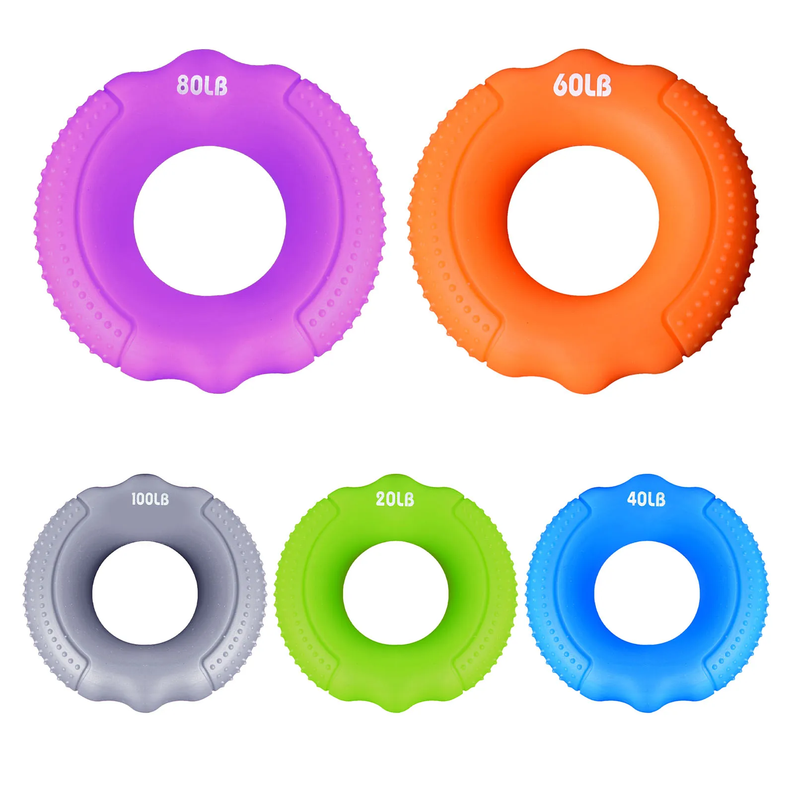 Silicone Hand Strengthener O Hand Gripper 20-100LB Carpal Expander Forearm Heavy Grip Training Digiflex Muscle Power Workout
Silicone Hand Strengthener O Hand Gripper 20-100LB Carpal Expander Forearm Heavy Grip Training Digiflex Muscle Power Workout