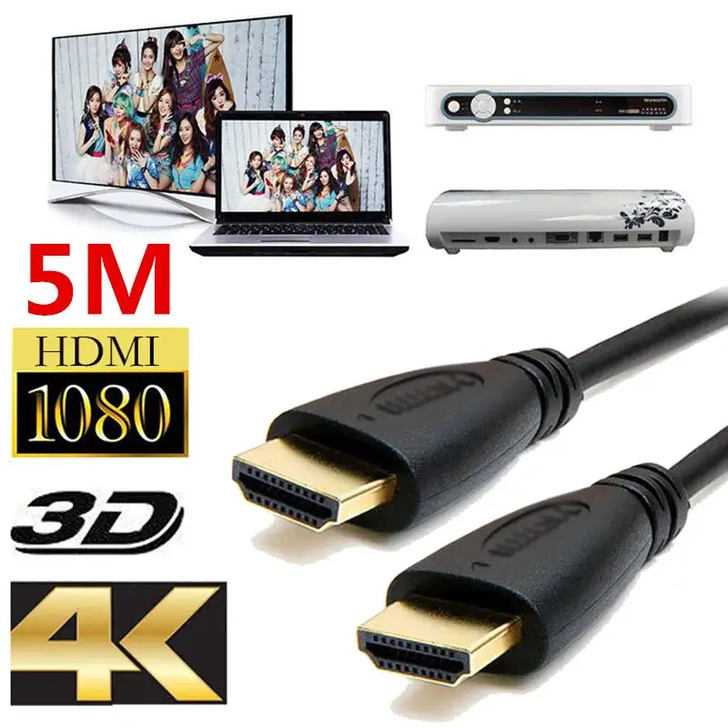 Фото 1 м/1 5 м/3 м/5 м штекер-штекер версии 4 HDMI-совместимый удлинитель 1080p Разрешение