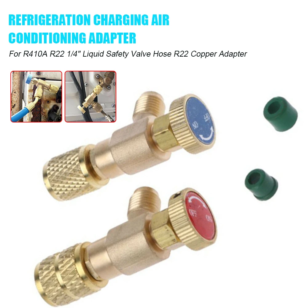2pcs Refrigeration Charging Air Conditioning Adapter For R410A R22 1/4" Liquid Safety Valve Hose R22 Copper Adapter
2pcs Refrigeration Charging Air Conditioning Adapter For R410A R22 1/4" Liquid Safety Valve Hose R22 Copper Adapter