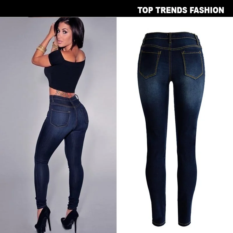 European and American High Waist Stretch Slim Personality Ladies Jeans Feet Pants Fashion Tight Pocket Trousers 2021
European and American High Waist Stretch Slim Personality Ladies Jeans Feet Pants Fashion Tight Pocket Trousers 2021