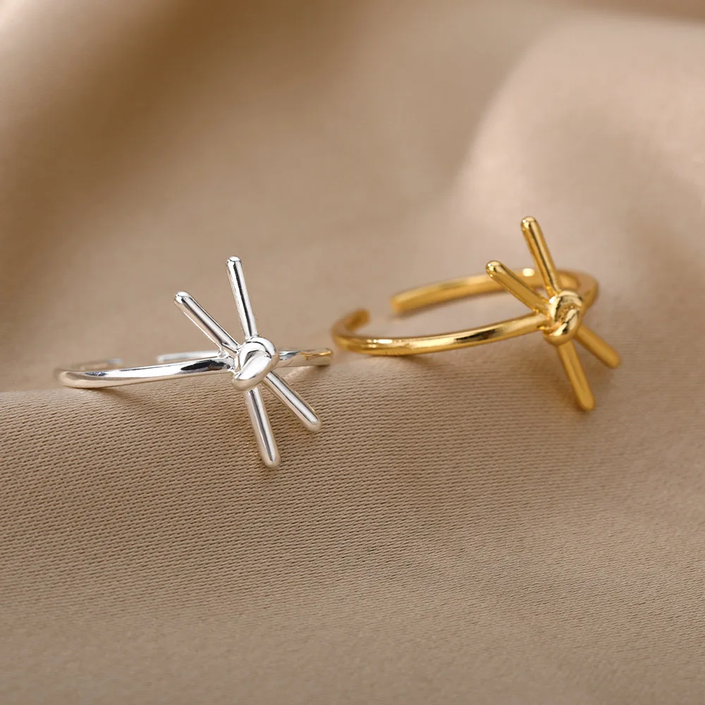 Fashion Knotted Rings For Women Stainless Steel Color Geometric Knotted Ring Minimalist Christams Jewelry Gift
Fashion Knotted Rings For Women Stainless Steel Color Geometric Knotted Ring Minimalist Christams Jewelry Gift