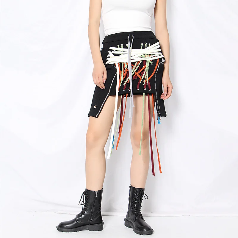 Dark Academia Women Lace Up Design Skirt Chic Bottoms Skirts Punk Gothic E Girl bandage Mini Skirts Streetwear Summer 2021 New
Dark Academia Women Lace Up Design Skirt Chic Bottoms Skirts Punk Gothic E Girl bandage Mini Skirts Streetwear Summer 2021 New