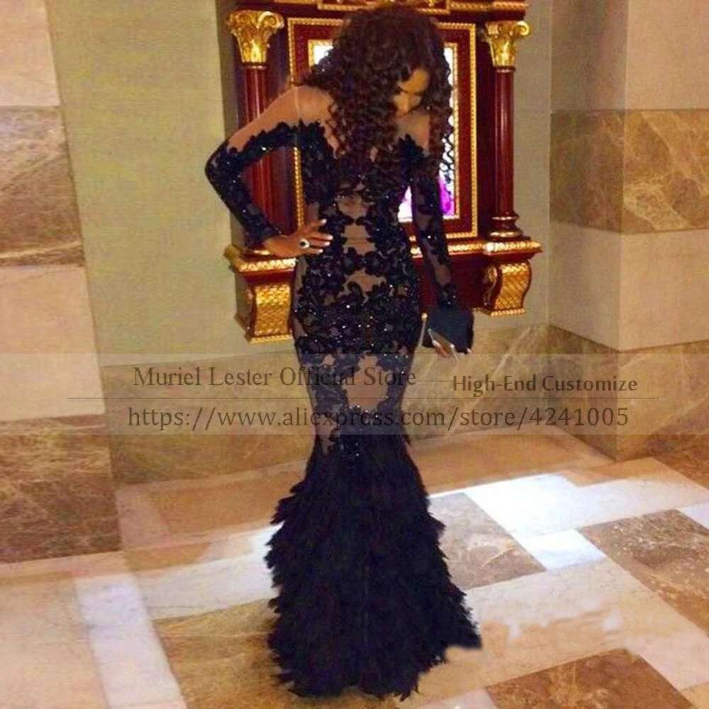 Luxury Black Slim Fit Mermaid Faux Fur Prom Dress With Long Sleeves Formal Evening Party Gowns Nude Tulle Dresses Plus Size
Luxury Black Slim Fit Mermaid Faux Fur Prom Dress With Long Sleeves Formal Evening Party Gowns Nude Tulle Dresses Plus Size