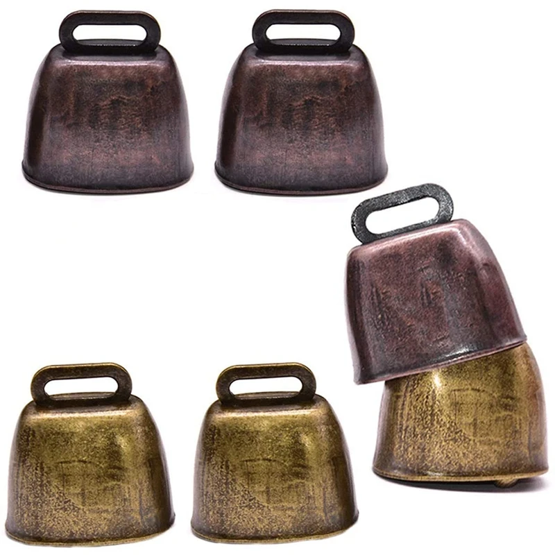6 Pcs Metal Cow Bell, Cowbell Retro Bell for Horse Sheep Grazing Copper, Cow Bells Noise Makers
6 Pcs Metal Cow Bell, Cowbell Retro Bell for Horse Sheep Grazing Copper, Cow Bells Noise Makers
